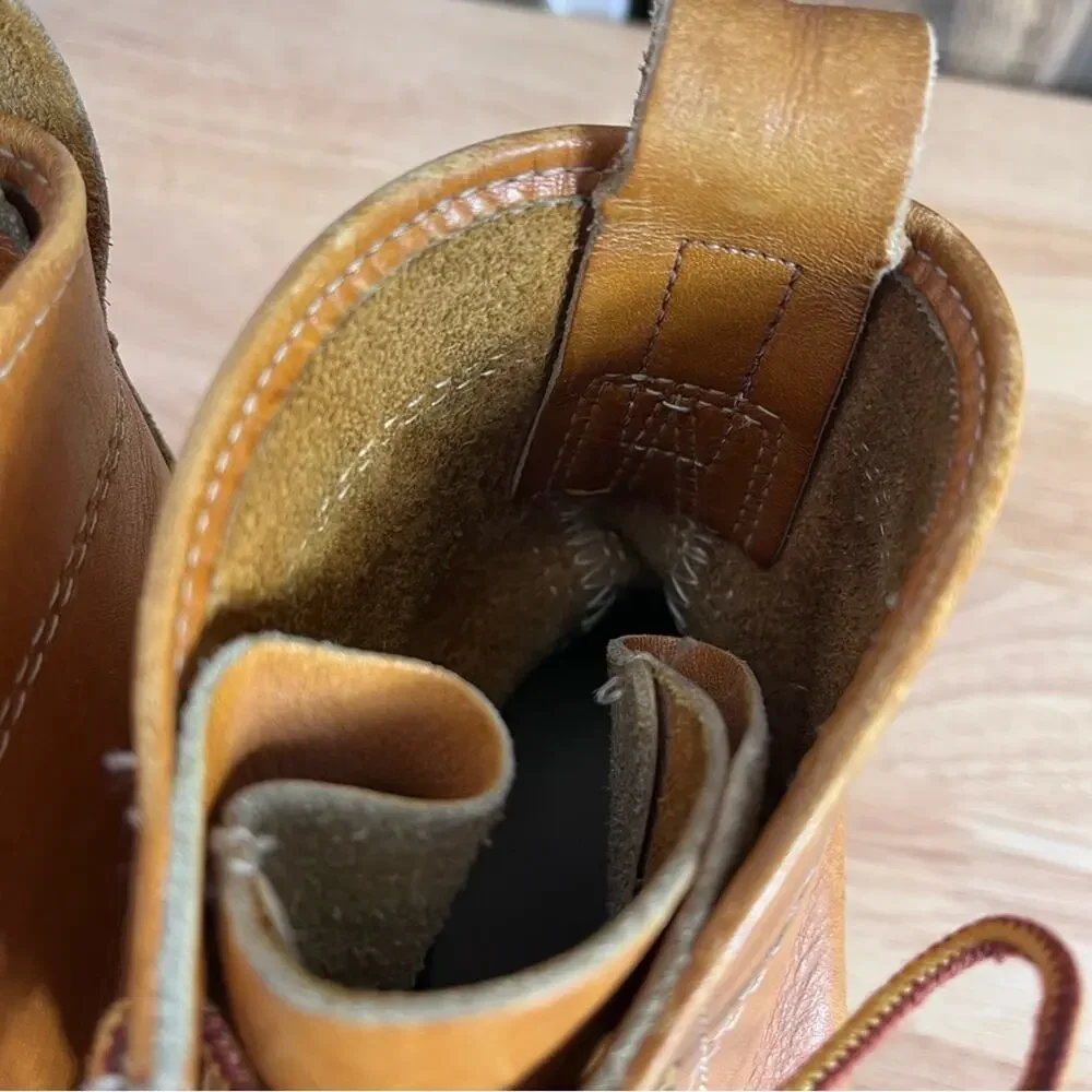 LL Bean Boots Womens 6 Brown Leather Thinsulate Maine Hunting Shoe Duck Vintage